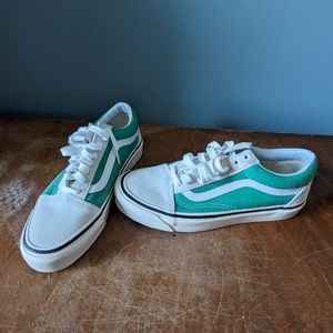 Vans Old Skool 36 DX White & OG Jade